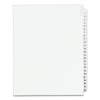 Avery Dennison Index Side Tab 8-1/2 x 11", #1-25, White, PK25 01330